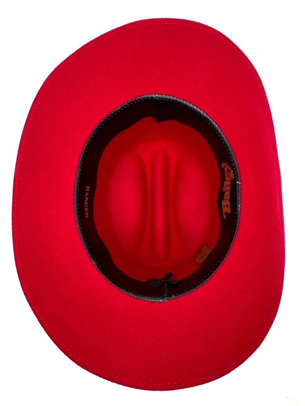 Bailey Youth Ranger Cowboy Hat Red 100% Wool Felted Western Rodeo Child Kids EUC